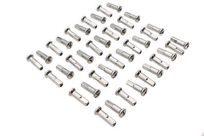 V-Twin Spoke 40 Piece Chrome Nipple Set - 1.02 Inch Length for 6-8 Gauge Spokes