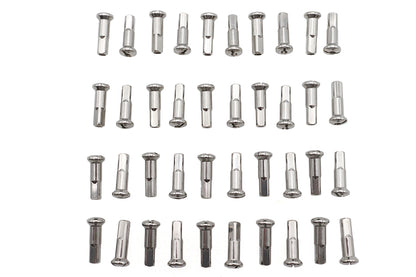 V-Twin Spoke 40 Piece Stainless Steel Nipple Set - 1.02 Inch Extension