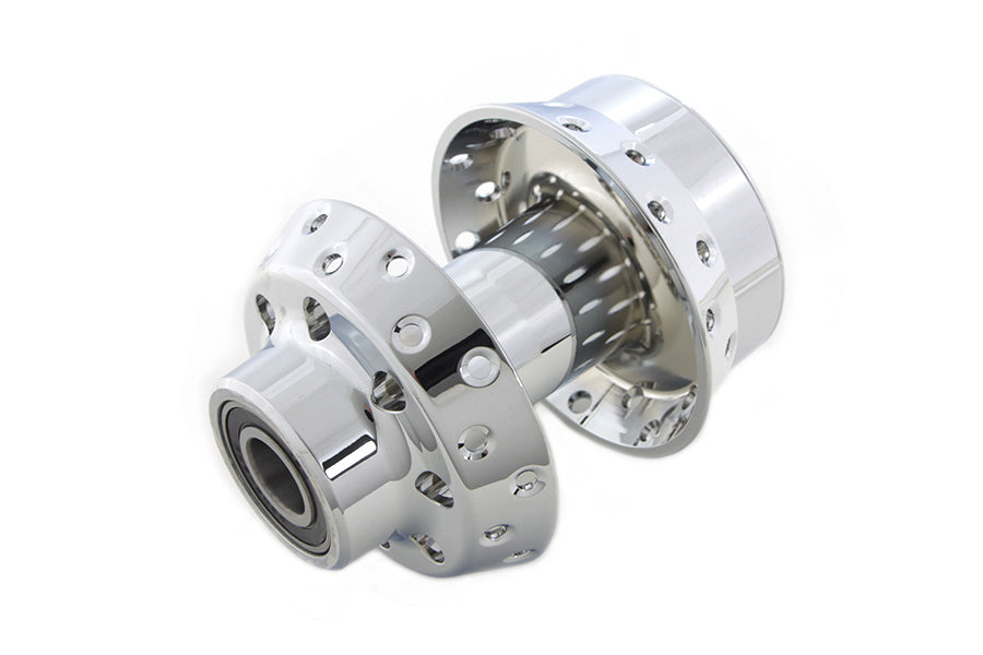 V-Twin Chrome Front Wheel Hub with 25mm Bearings for Harley Davidson FXST (2008-2017)