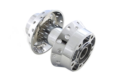 V-Twin Chrome Front Wheel Hub with 25mm Bearings for Harley Davidson FXST (2008-2017)