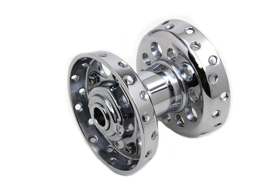 V-Twin Tapered Bearing Wheel Hub Star Type Chrome – Fits Harley Davidson EL 1936-1945