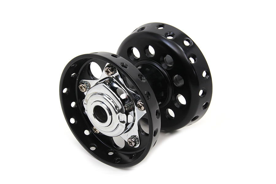 V-Twin Tapered Bearing Wheel Hub Star Type Black for Harley Davidson EL (1936-1945)