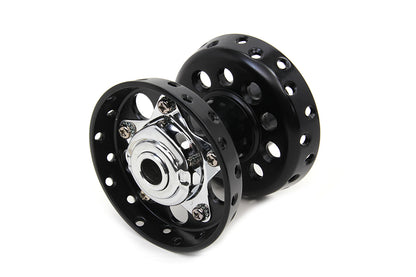V-Twin Tapered Bearing Wheel Hub Star Type Black for Harley Davidson EL (1936-1945)
