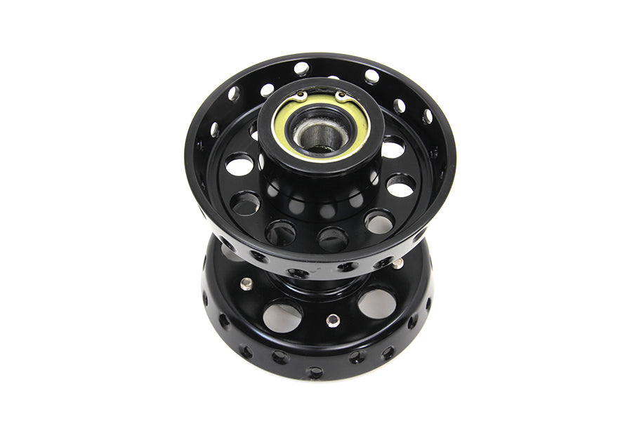 V-Twin Tapered Bearing Wheel Hub Star Type Black for Harley Davidson EL (1936-1945)