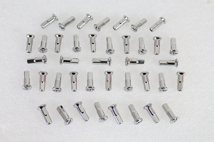 V-Twin Stainless Steel 40 Spoke Nipple Set for Harley Davidson WL