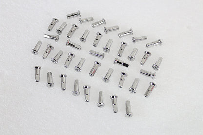 V-Twin Stainless Steel 40 Spoke Nipple Set for Harley Davidson WL