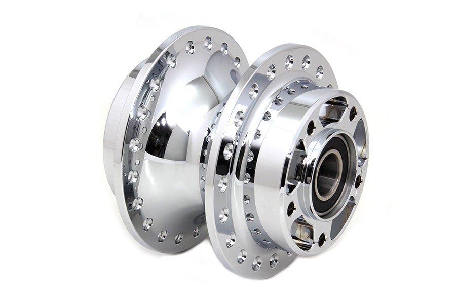 V-Twin Chrome Front Wheel Hub for Harley Davidson XL Models - Part 76871