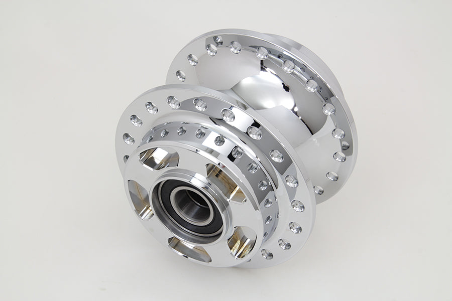 V-Twin Chrome Front Wheel Hub for Harley Davidson XL Models - Part 76871