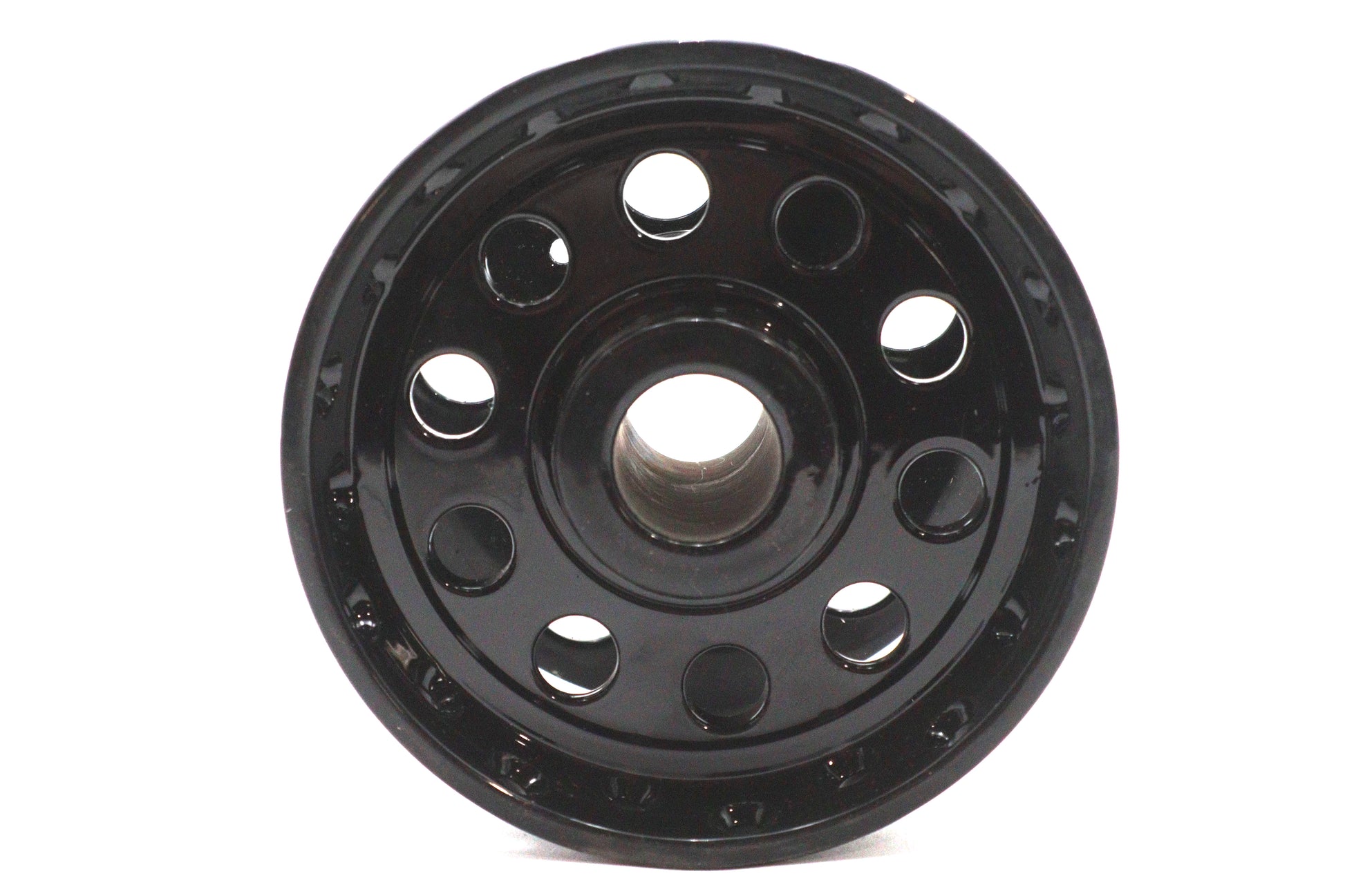 V-Twin Factory Sample Black Wheel Hub for Harley Davidson Models
