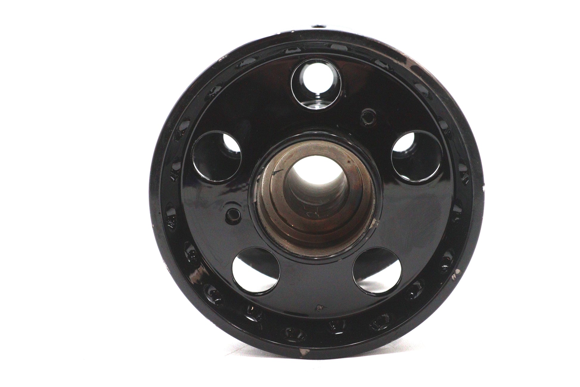V-Twin Factory Sample Black Wheel Hub for Harley Davidson Models