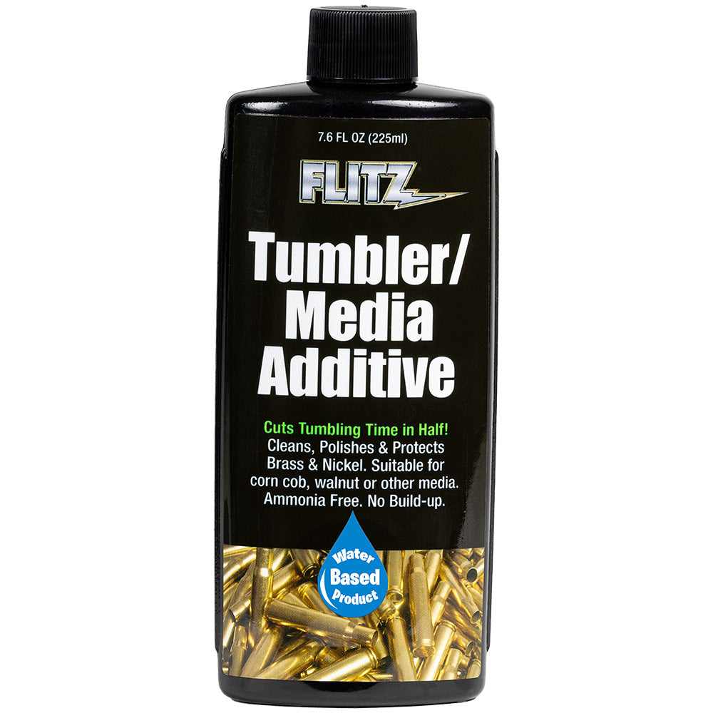 Flitz Tumbler/Media Additive 7.6 oz. Bottle - Eco-Friendly Metal Cleaning and Polishing Solution