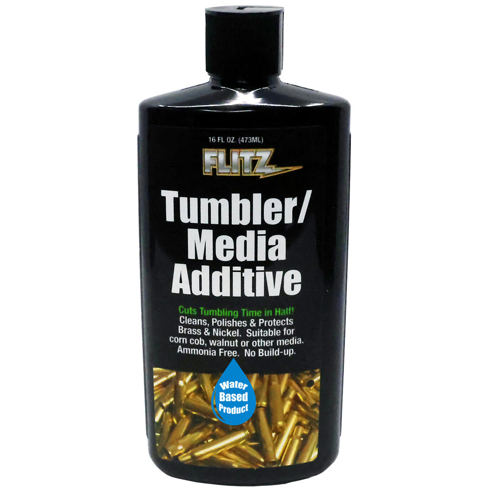 Flitz Tumbler/Media Additive - 16 oz. Bottle for Brass, Copper, and Metal Polishing