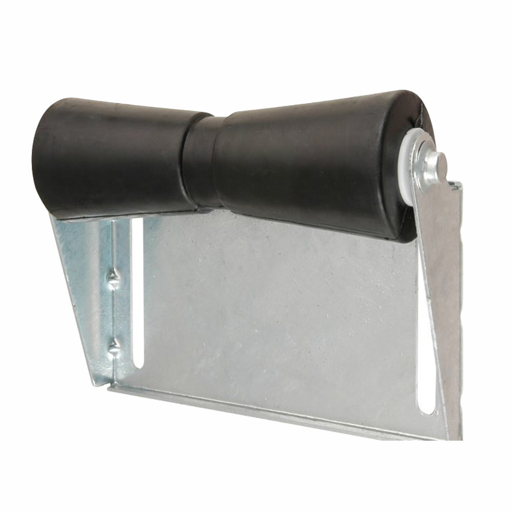 C.E. Smith Panel Bracket Assembly with 10-Inch Black Keel Roller