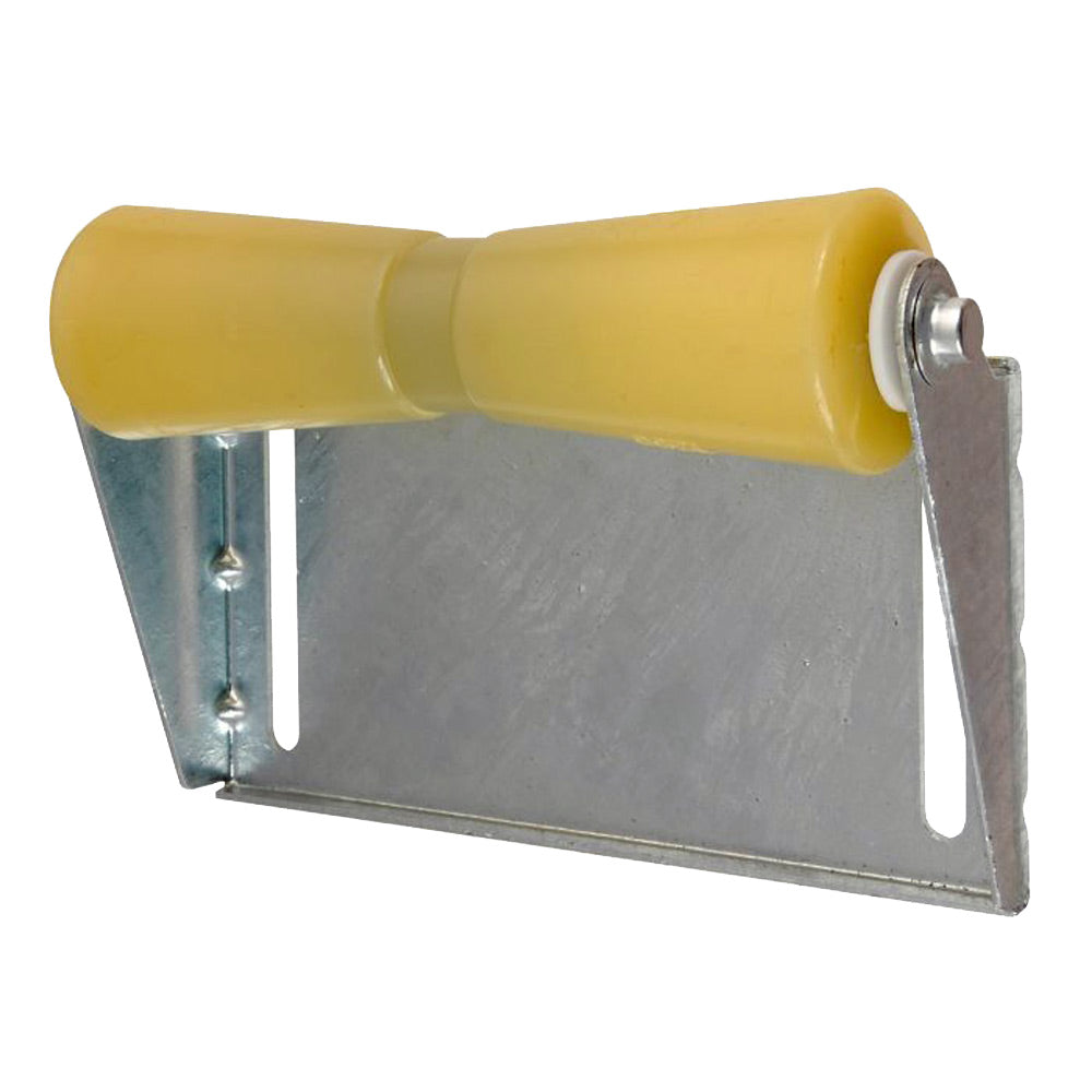 C.E. Smith Panel Bracket Assembly with 12-Inch Yellow TPR Keel Roller