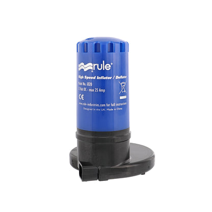 Rule ID20 High-Speed 12V Portable Inflator/Deflator with Multiple Valve Options