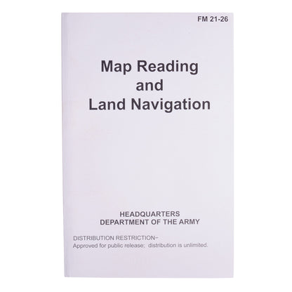 Rothco Map Reading and Navigation FM21-26 Manual – Military Field Guide for Land Navigation and Map Skills