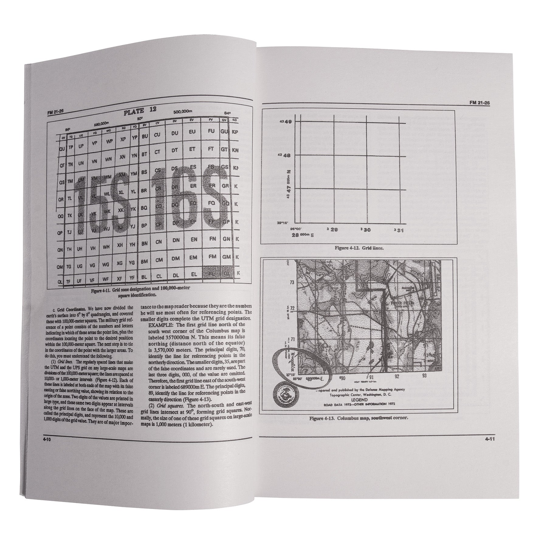 Rothco Map Reading and Navigation FM21-26 Manual – Military Field Guide for Land Navigation and Map Skills