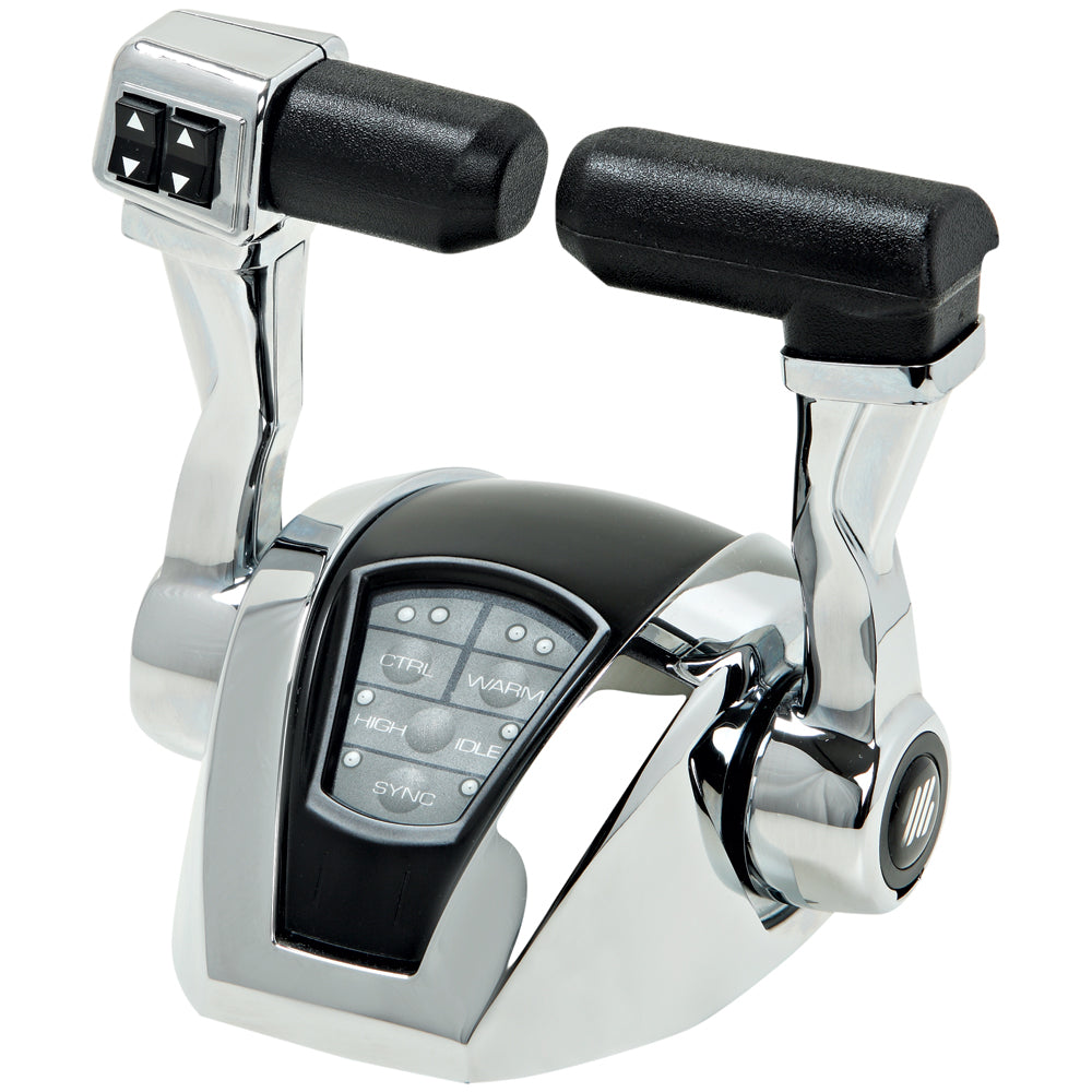 UFlex USA Power A Mark II Twin Engines Control Head with Trim – Electronic Throttle and Shift System
