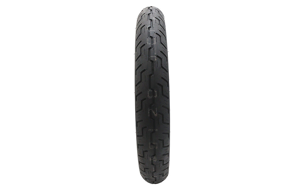 Dunlop D401 100/90H x 19 Inch Blackwall Motorcycle Tire with Advanced Tread Pattern and Wet Grip Enhancement