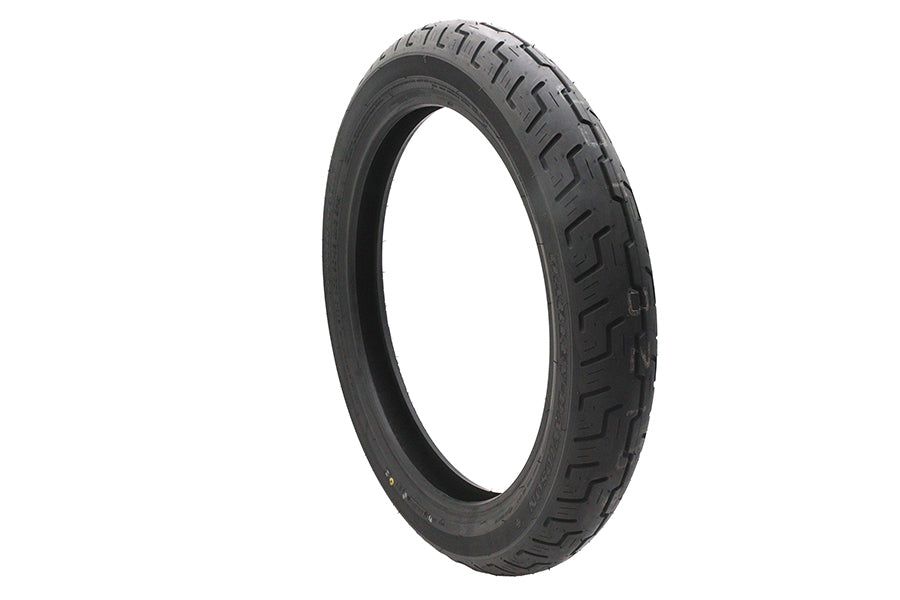 Dunlop D401 100/90H x 19 Inch Blackwall Motorcycle Tire with Advanced Tread Pattern and Wet Grip Enhancement