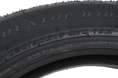 Dunlop D401 130/90B16 Blackwall Front Tire for Harley Davidson Motorcycles