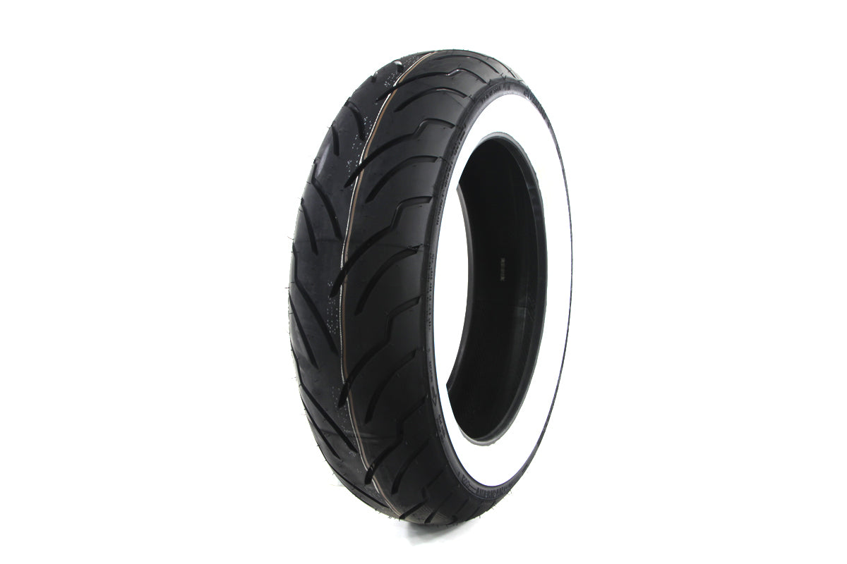 Dunlop Rear American Elite 180/65B x 16 Inch Wide Whitewall Tire for Harley Davidson FLHRC