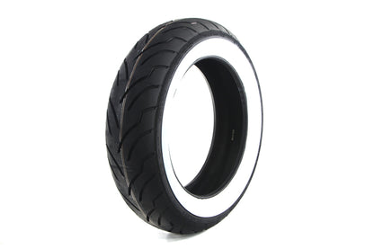 Dunlop Rear American Elite 180/65B x 16 Inch Wide Whitewall Tire for Harley Davidson FLHRC
