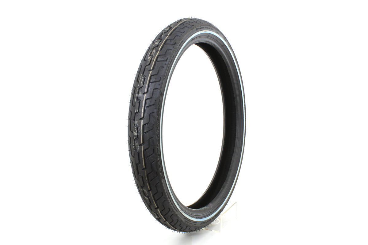 Dunlop D402 MH90 x 21 Inch Front Whitewall Tire for Harley Davidson XL and FXDWG