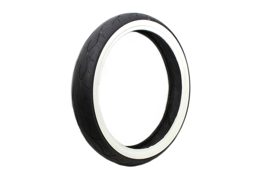 Vee Rubber 120/70H X 21 Inch Whitewall Tire - Classic Style with Reliable Performance