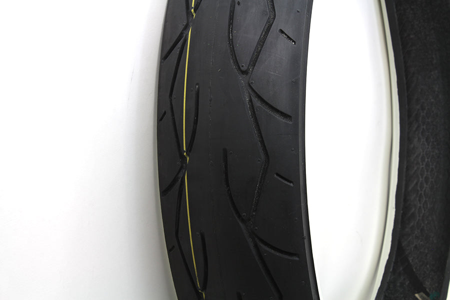 Vee Rubber 120/70H X 21 Inch Whitewall Tire - Classic Style with Reliable Performance