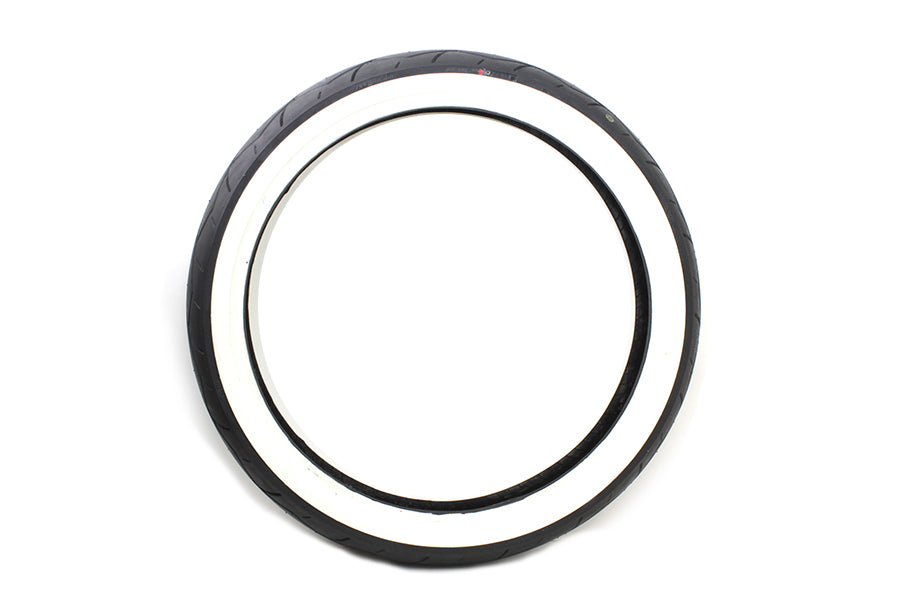 Vee Rubber 120/70H X 21 Inch Whitewall Tire - Classic Style with Reliable Performance