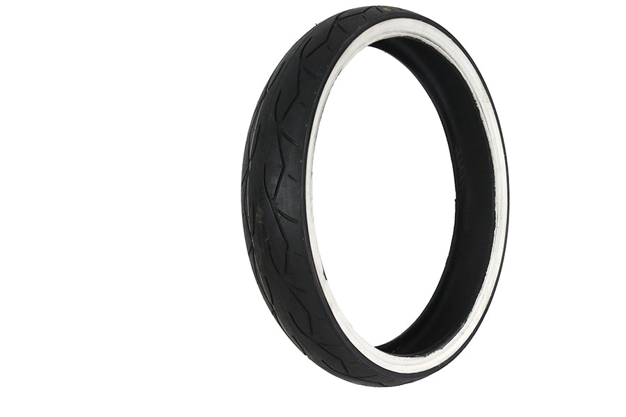 Vee Rubber 130/50X23 Inch Whitewall Tire - Classic 27-Inch Outer Diameter