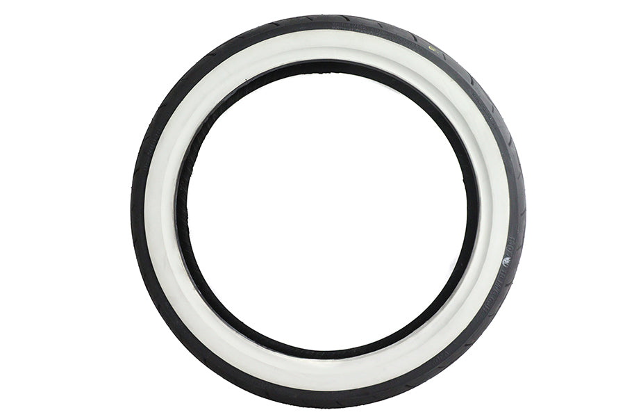 Vee Rubber 130/70H X 18 Inch Whitewall Tire with 1 Inch Whitewall Width