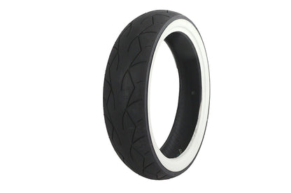 Vee Rubber 130/70H X 18 Inch Whitewall Tire with 1 Inch Whitewall Width