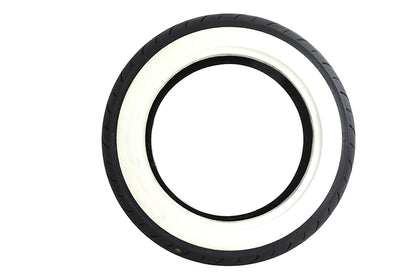 Vee Rubber MT90HB X 16 inch Whitewall Front Tire - Classic Style with 2-1/8 Inch Whitewall Width