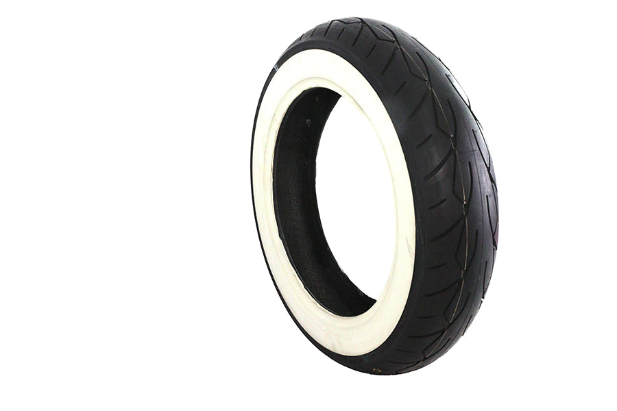 Vee Rubber MT90HB X 16 inch Whitewall Front Tire - Classic Style with 2-1/8 Inch Whitewall Width