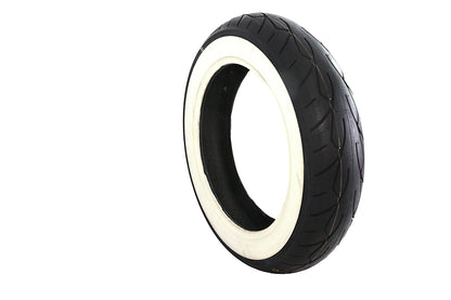 Vee Rubber MT90HB X 16 inch Whitewall Front Tire - Classic Style with 2-1/8 Inch Whitewall Width