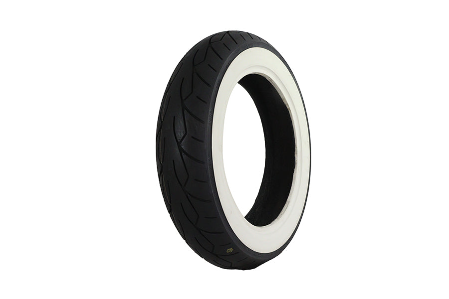Vee Rubber MT90HB X 16 inch Whitewall Front Tire - Classic Style with 2-1/8 Inch Whitewall Width