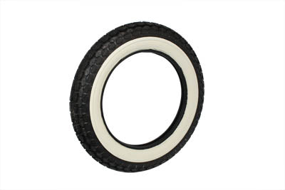 Coker Tire Replica 4.50 x 18 Inch Wide White Wall Tire - Classic Car Restoration