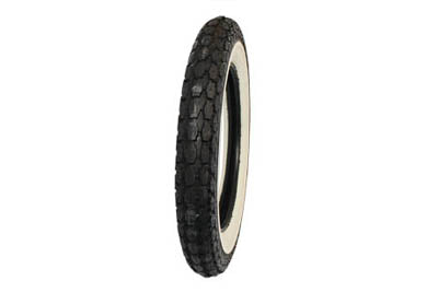 Coker Tire Replica 4.50 x 18 Inch Wide White Wall Tire - Classic Car Restoration