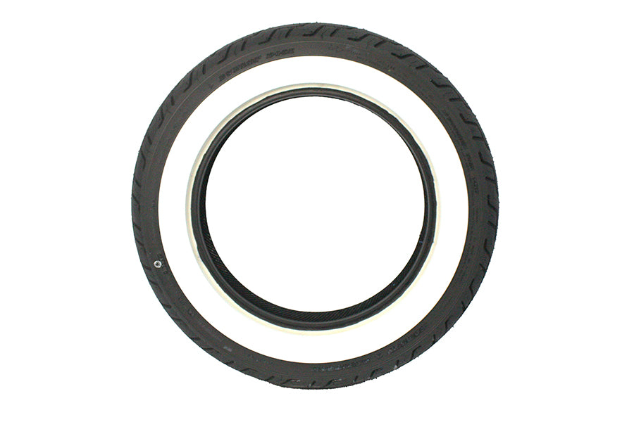 Dunlop D402 Rear Tire MU85B X 16 inch Wide Whitewall for Harley Davidson FLSTC Models