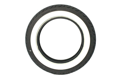 Dunlop D402 Rear Tire MU85B X 16 inch Wide Whitewall for Harley Davidson FLSTC Models