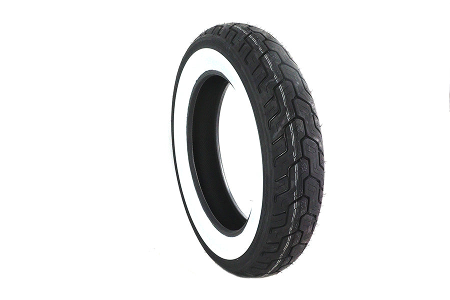 Dunlop D402 Rear Tire MU85B X 16 inch Wide Whitewall for Harley Davidson FLSTC Models