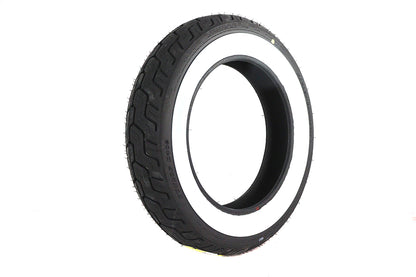 Dunlop D402 Rear Tire MU85B X 16 inch Wide Whitewall for Harley Davidson FLSTC Models