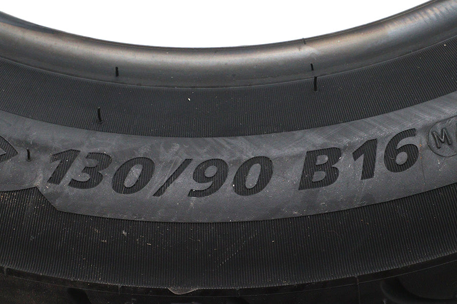 Michelin Commander II Tire 130/90 B16 Rear with Safety Guidelines and Accessories