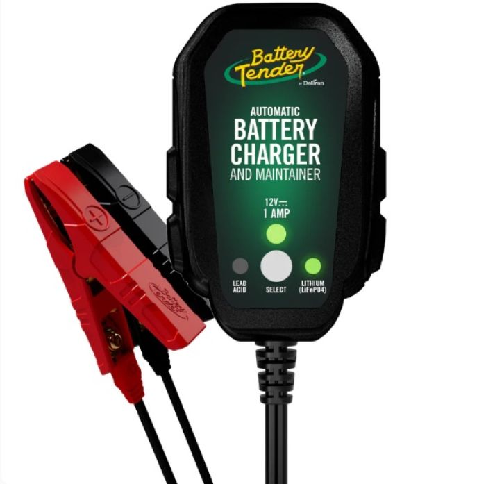 Battery Tender Jr Lead Acid & Lithium Battery Charger - Model 022-0199-DL-WH by Battery Tender