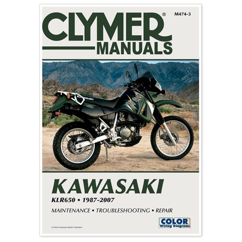 CLYMER Kawasaki KLR650 1987-2007 Service Manual - Part Number CM4743