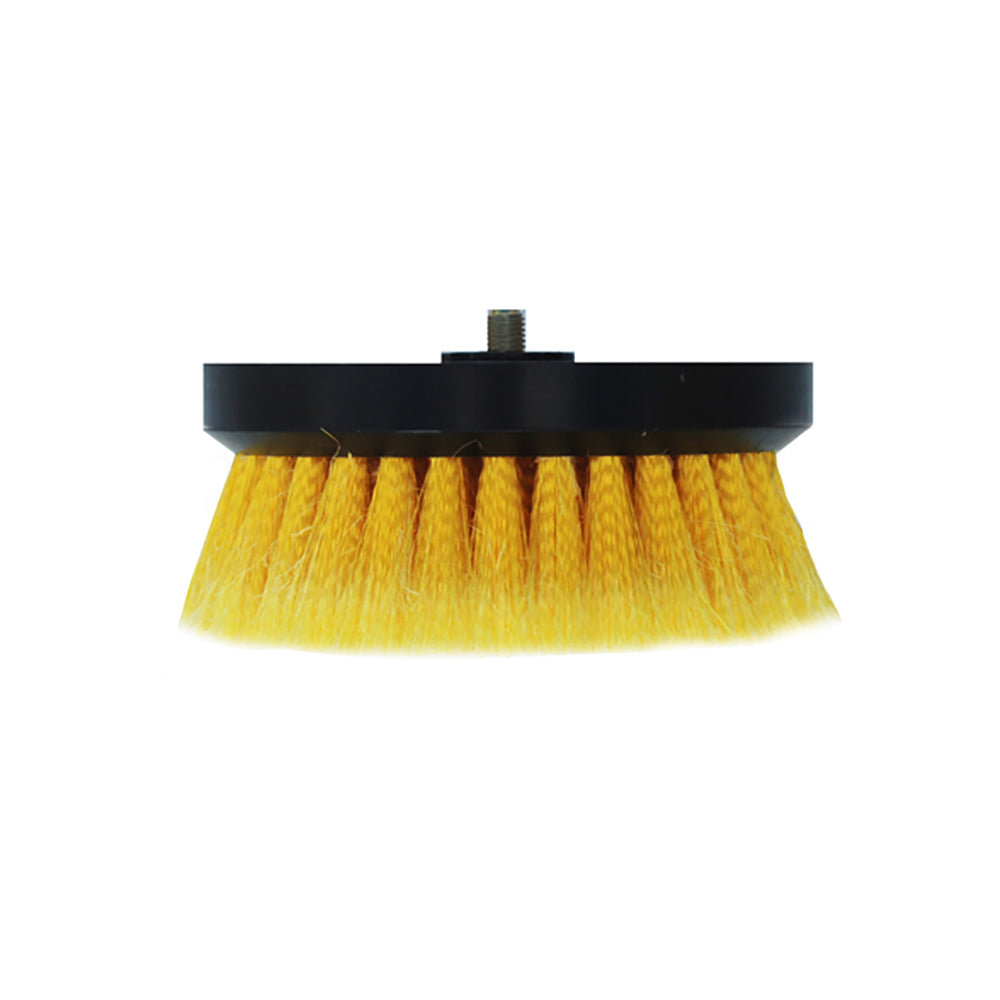 Shurhold 3207 Soft Buffing Brush for Dual Action Polisher - 6-1/2 inch yellow polystyrene fibers