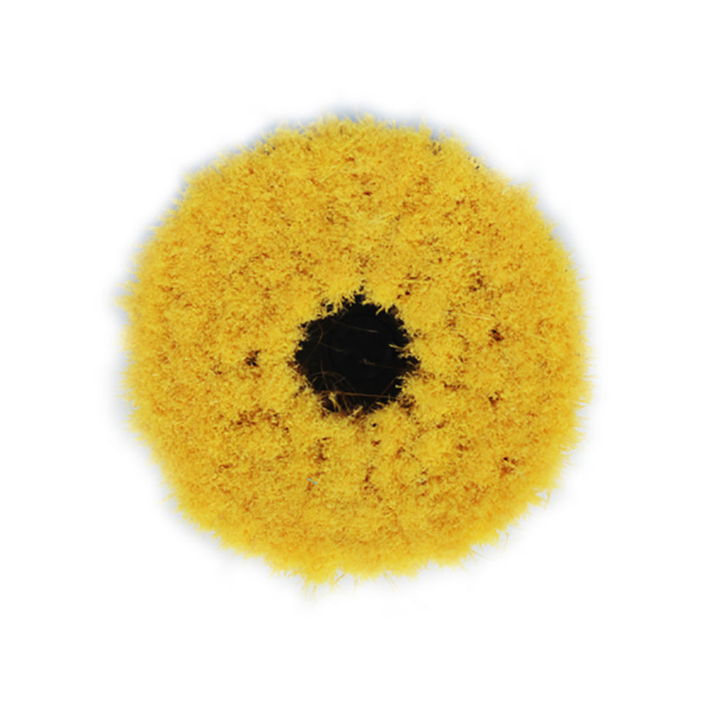 Shurhold 3207 Soft Buffing Brush for Dual Action Polisher - 6-1/2 inch yellow polystyrene fibers
