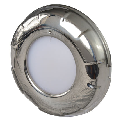 Lumitec Aurora LED Dome Light in Polished Stainless Steel Finish with 2-Color White and Red Dimming
